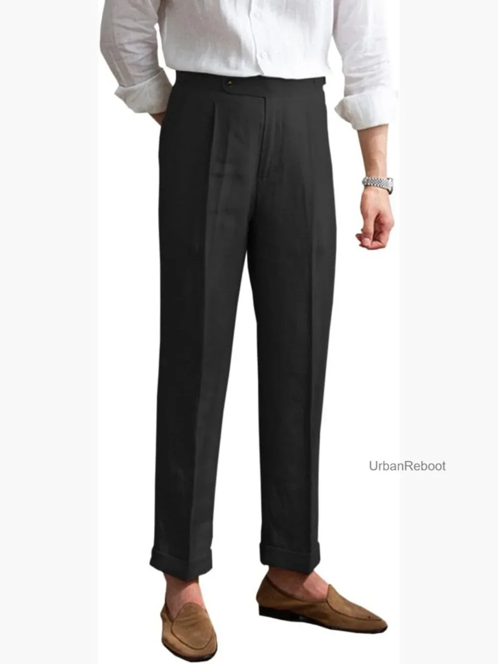 Premium Linen Dress Pants Vintage Lightweight Breathable Men's Spring Summer